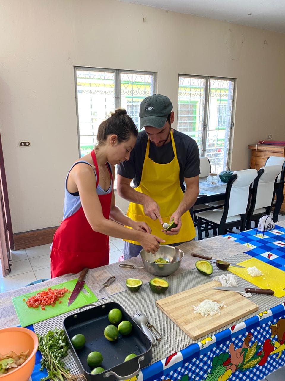 Adding lemon to Guacamole