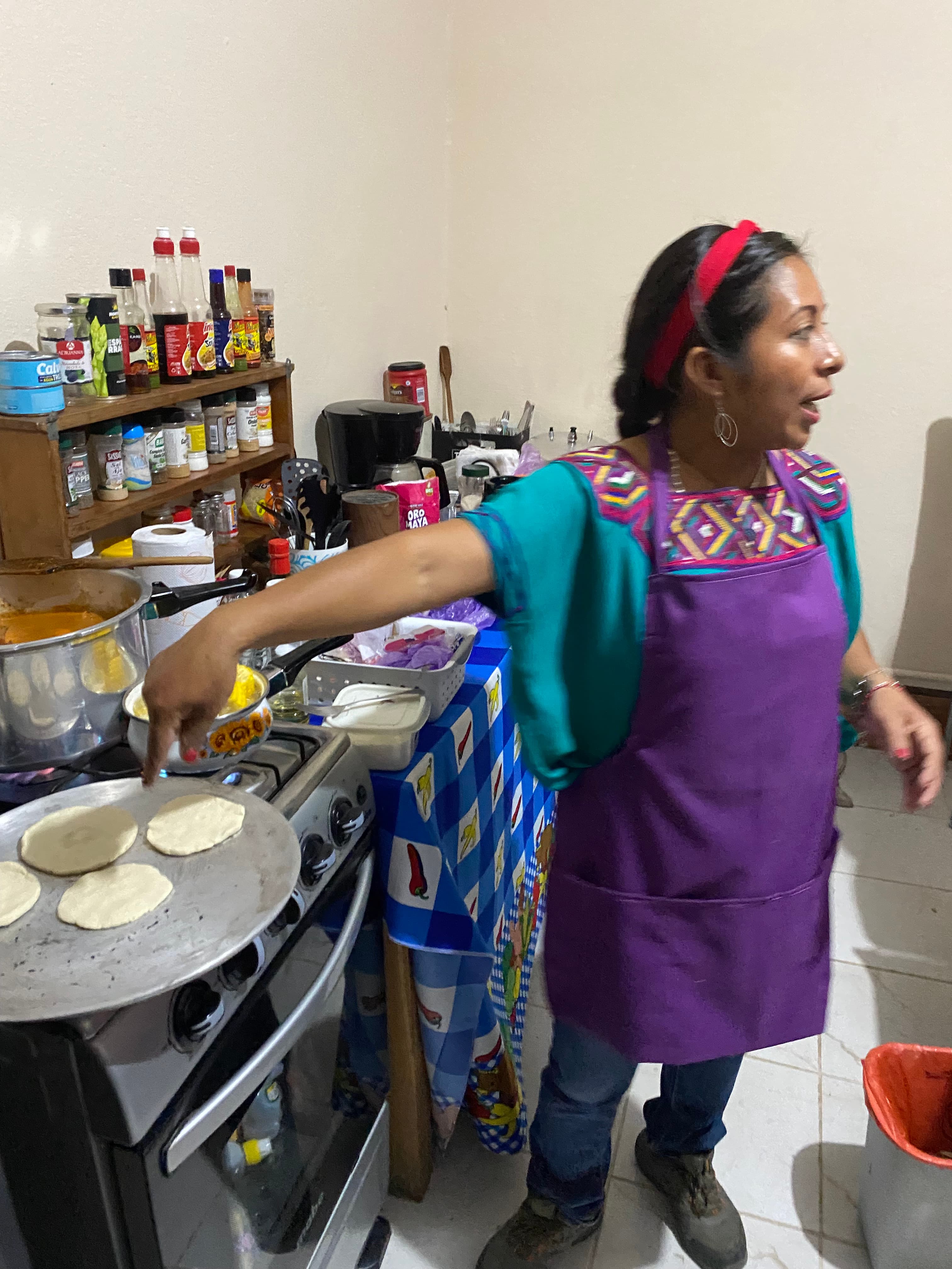 Making tortillas